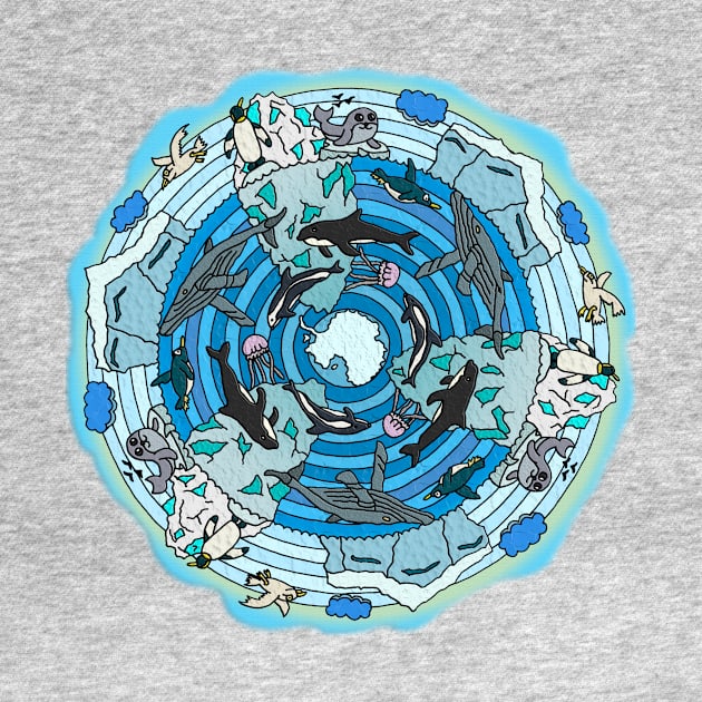 Antarctica Themed Mandala by gorff